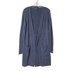 Barefoot Dreams CozyChic Ultra Lite Knit Cardigan Tie Back Open Front Women's M